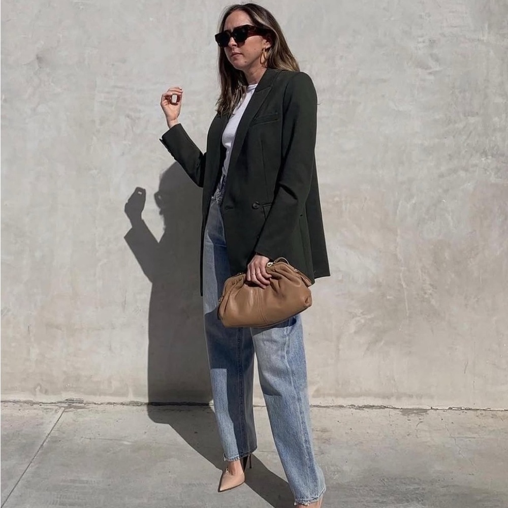 Something Navy Double Breasted Blazer